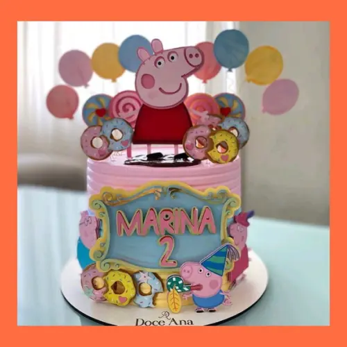 Arquivo de Corte Topo de Bolo -  Porquinha