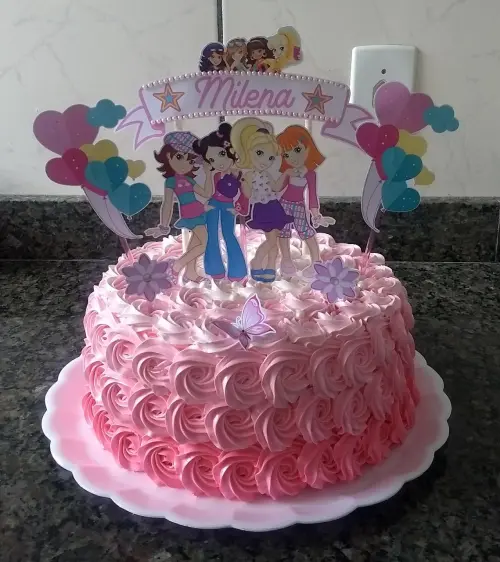 Arquivo de Corte Topo de Bolo -  Polly Pocket