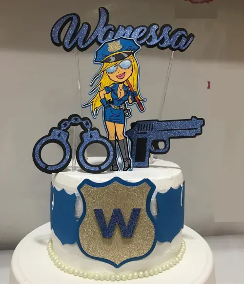 Arquivo de Corte Topo de Bolo -  Policia