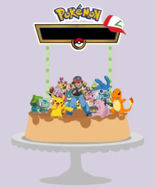 Arquivo de Corte Topo de Bolo - Pokemon