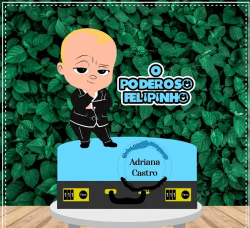 Arquivo de Corte Topo de Bolo - Poderoso Chefinho