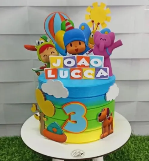 Arquivo de Corte Topo de Bolo - Pocoyo