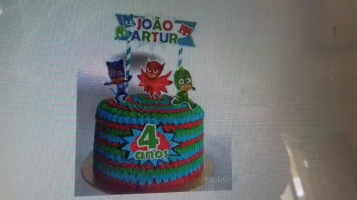 Arquivo de Corte Topo de Bolo  - Pj Mask