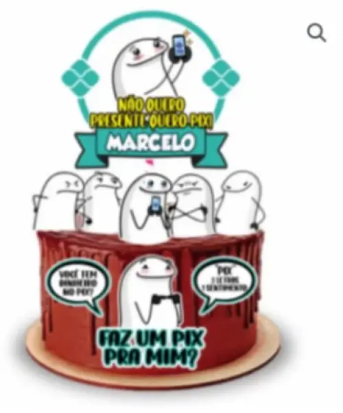 Arquivo de Corte Topo de Bolo  - PIX