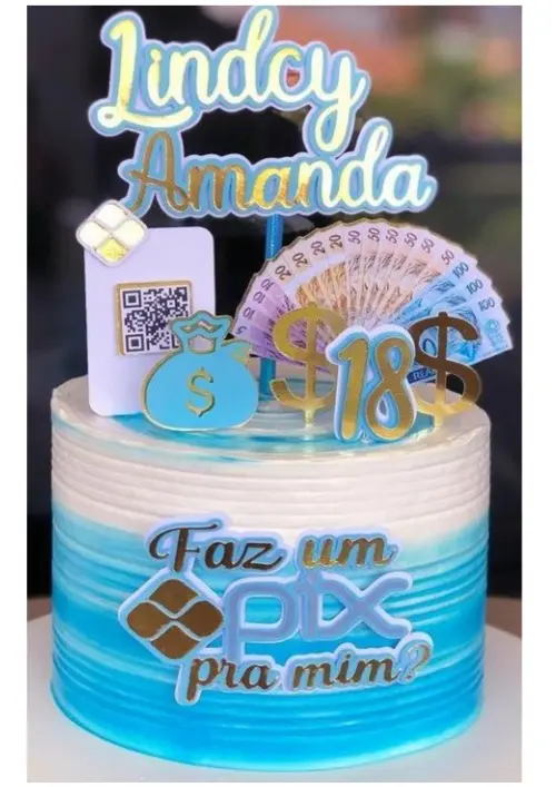 Arquivo de Corte Topo de Bolo  - PIX