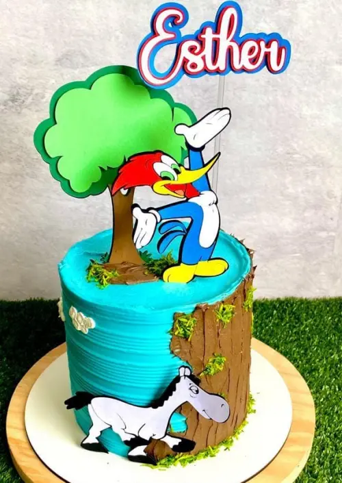 Arquivo de Corte Topo de Bolo  - Pica Pau