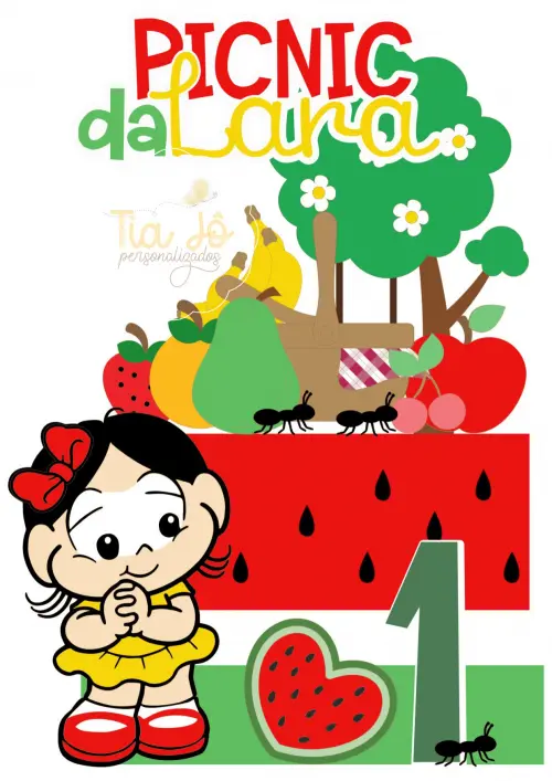 Arquivo de Corte Topo de Bolo  - Pic Nic