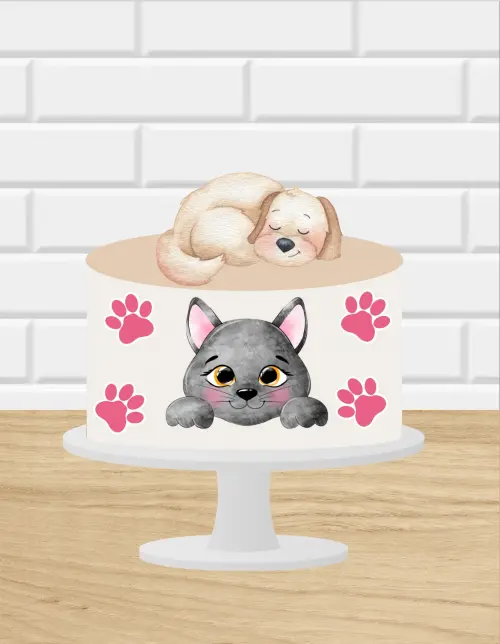 Arquivo de Corte Topo de Bolo  - Pets