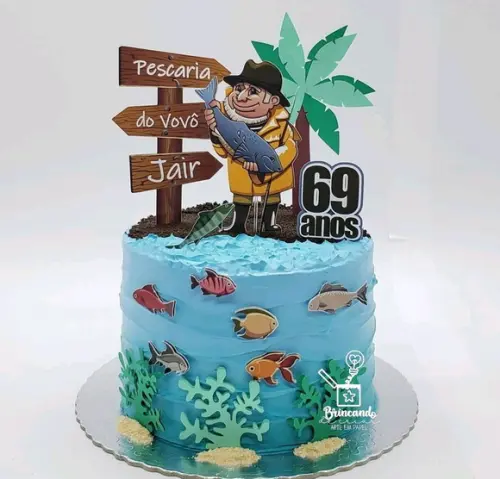 Arquivo de Corte Topo de Bolo  - Pescaria