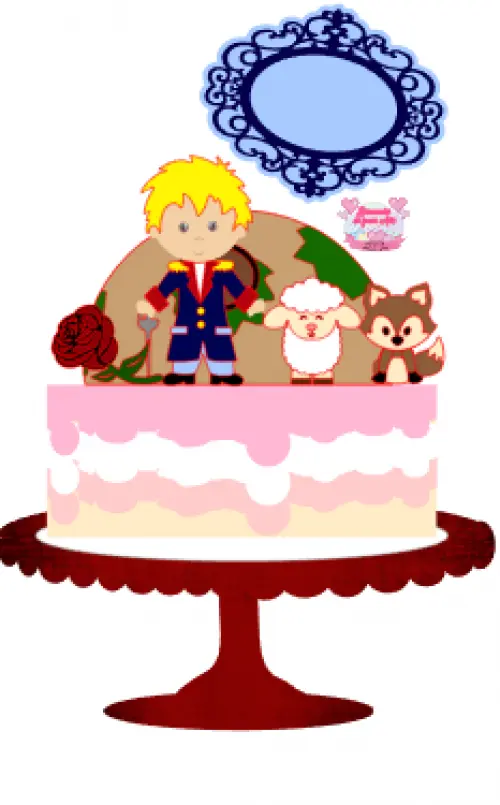 Arquivo de Corte Topo de Bolo  - . Pequeno Príncipe