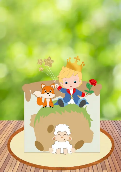 Arquivo de Corte Topo de Bolo  - . Pequeno Príncipe