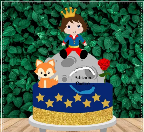 Arquivo de Corte Topo de Bolo  - . Pequeno Príncipe