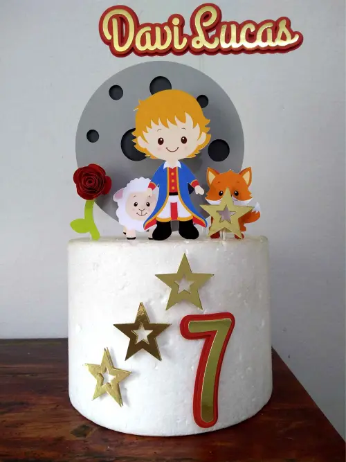 Arquivo de Corte Topo de Bolo  - . Pequeno Príncipe