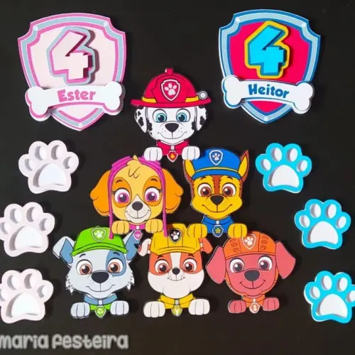 Arquivo de Corte Topo de Bolo  - Patrulha Canina