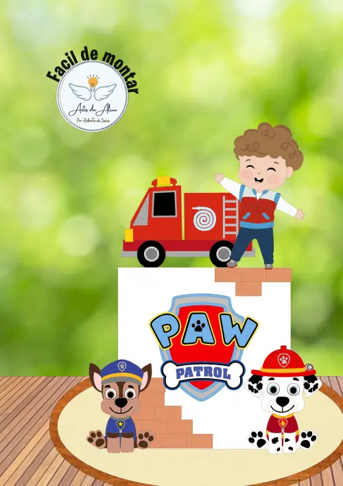 Arquivo de Corte Topo de Bolo  - Patrulha Canina