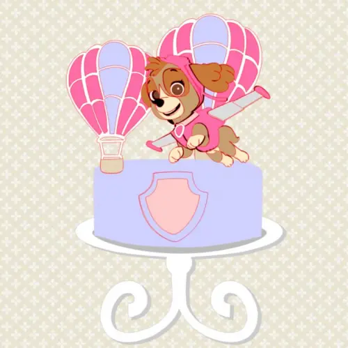 Arquivo de Corte Topo de Bolo  - Patrulha Canina