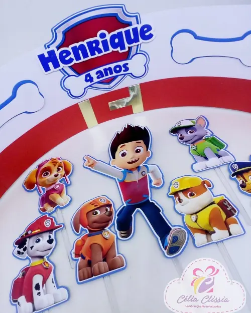 Arquivo de Corte Topo de Bolo  - Patrulha Canina