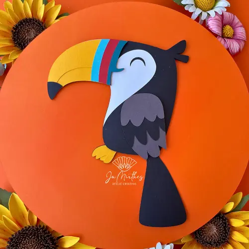 Arquivo de Corte Topo de Bolo  - Passarinhos Aves