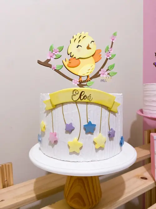 Arquivo de Corte Topo de Bolo  - Passarinhos Aves