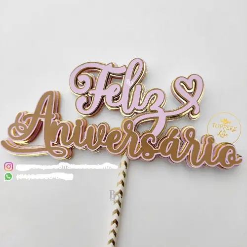 Arquivo de Corte Topo de Bolo  - Parabéns