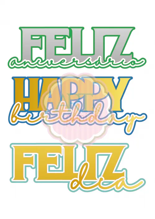 Arquivo de Corte Topo de Bolo  - Parabéns