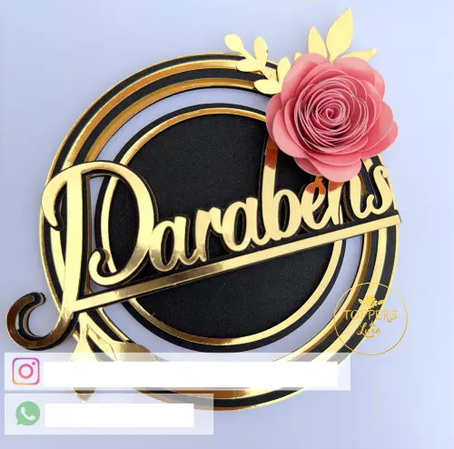 Arquivo de Corte Topo de Bolo  - Parabéns