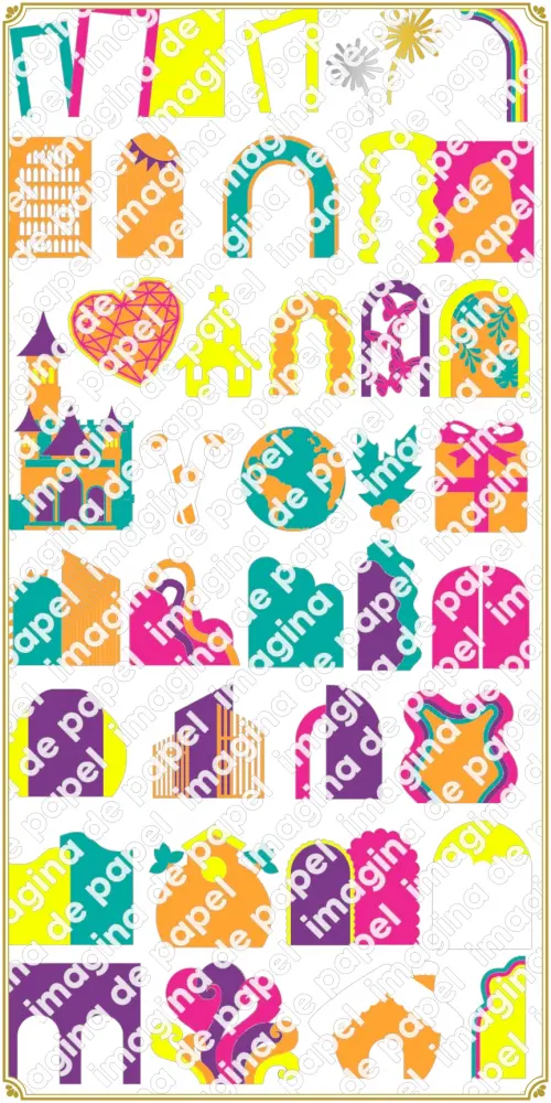 Arquivo de Corte Topo de Bolo  - Painéis