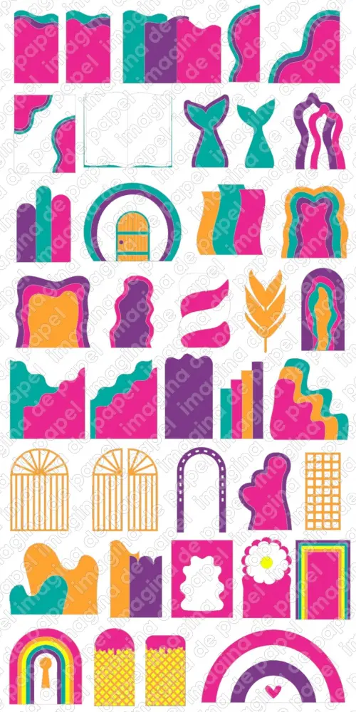 Arquivo de Corte Topo de Bolo  - Painéis