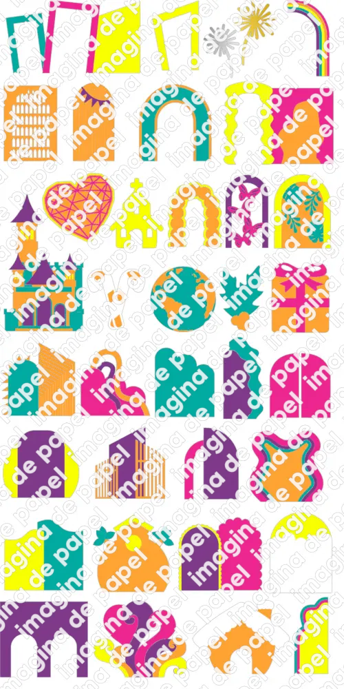 Arquivo de Corte Topo de Bolo  - Painéis