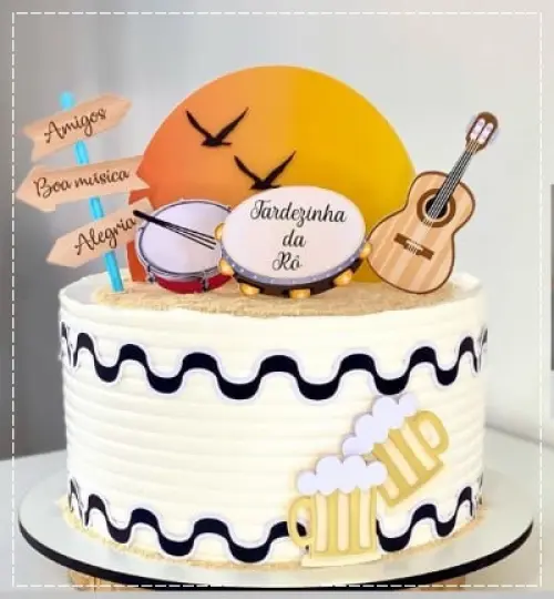 Arquivo de Corte Topo de Bolo  -Pagode e Samba