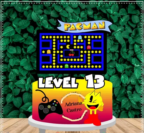 Arquivo de Corte Topo de Bolo  -   Pac Man