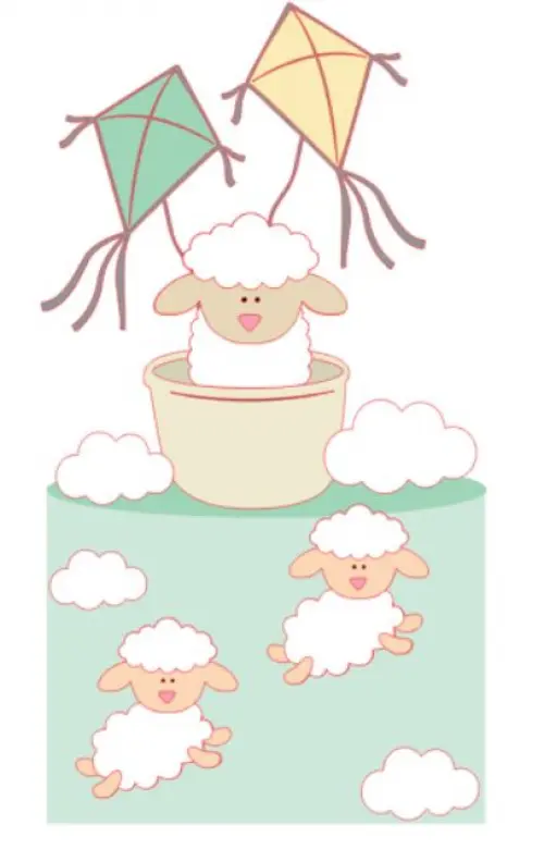 Arquivo de Corte Topo de Bolo  -   Ovelhinha