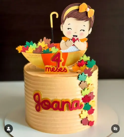 Arquivo de Corte Topo de Bolo  -   Outono