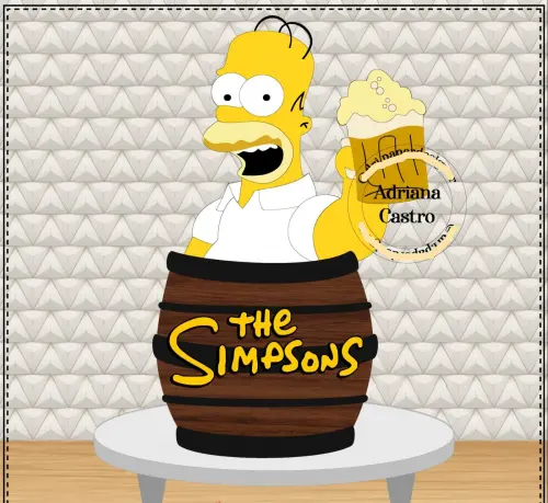 Arquivo de Corte Topo de Bolo  -    Os Simpsons