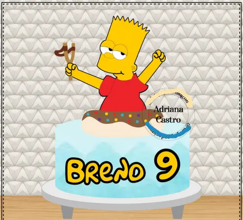 Arquivo de Corte Topo de Bolo  -    Os Simpsons
