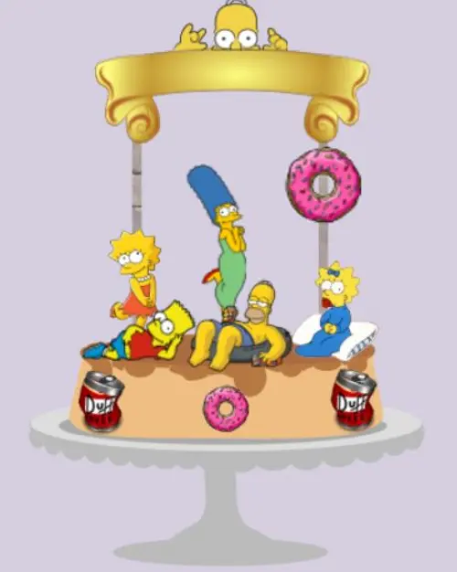 Arquivo de Corte Topo de Bolo  -    Os Simpsons