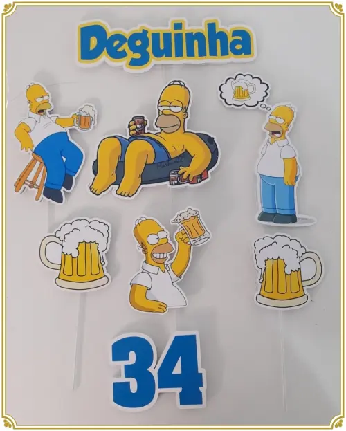 Arquivo de Corte Topo de Bolo  -    Os Simpsons