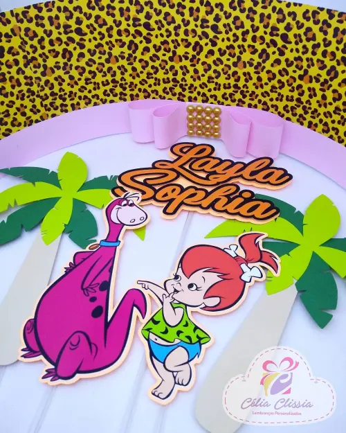 Arquivo de Corte Topo de Bolo  -  Os Flinstones