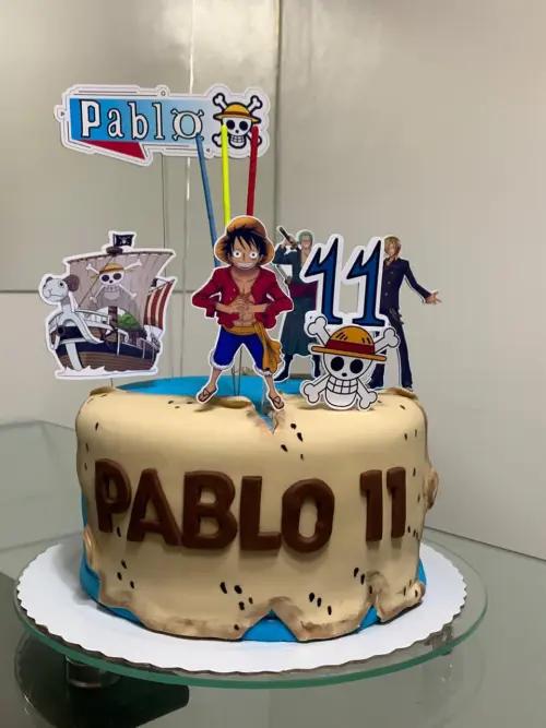 Arquivo de Corte Topo de Bolo  - One Piece
