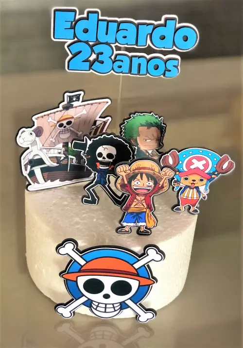 Arquivo de Corte Topo de Bolo  - One Piece