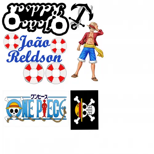 Arquivo de Corte Topo de Bolo  - One Piece