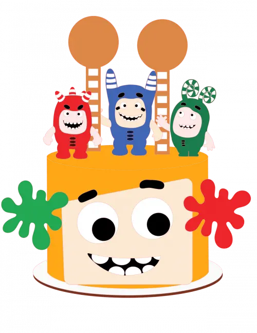 Arquivo de Corte Topo de Bolo  - Oddbods