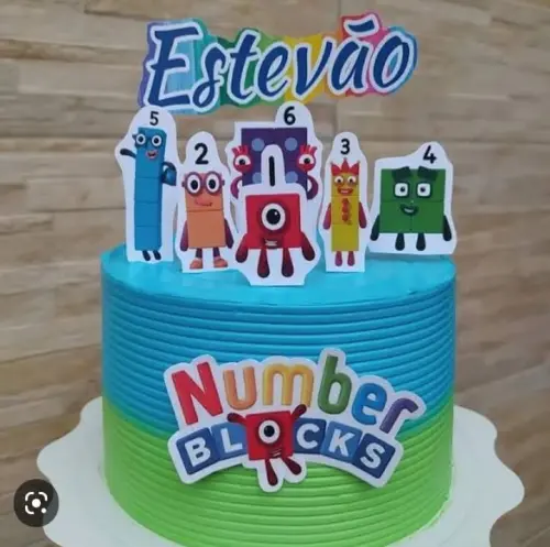 Arquivo de Corte Topo de Bolo  - Numberblocks