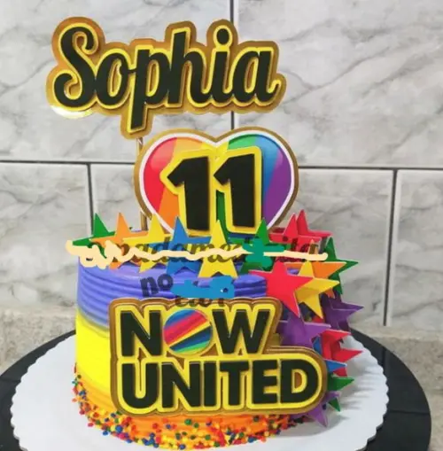 Arquivo de Corte Topo de Bolo  - . Now United