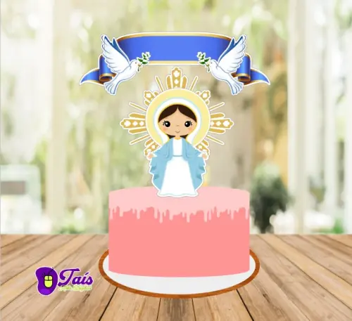 Arquivo de Corte Topo de Bolo  - Nossa Senhora