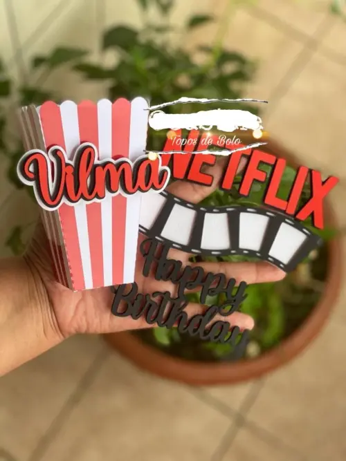 Arquivo de Corte Topo de Bolo  - Netflix