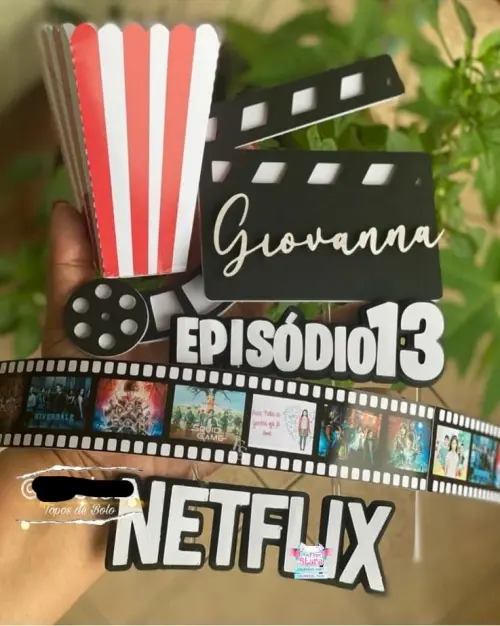 Arquivo de Corte Topo de Bolo  - Netflix