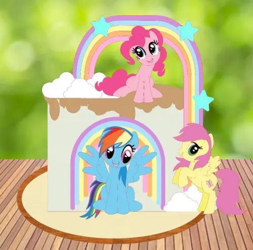 Arquivo de Corte Topo de Bolo  - My Little Pony