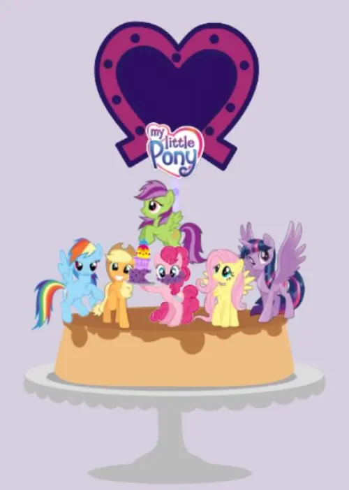 Arquivo de Corte Topo de Bolo  - My Little Pony