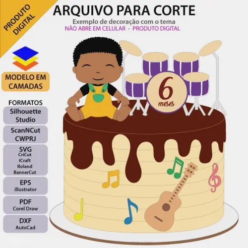 Arquivo de Corte Topo de Bolo  - Música